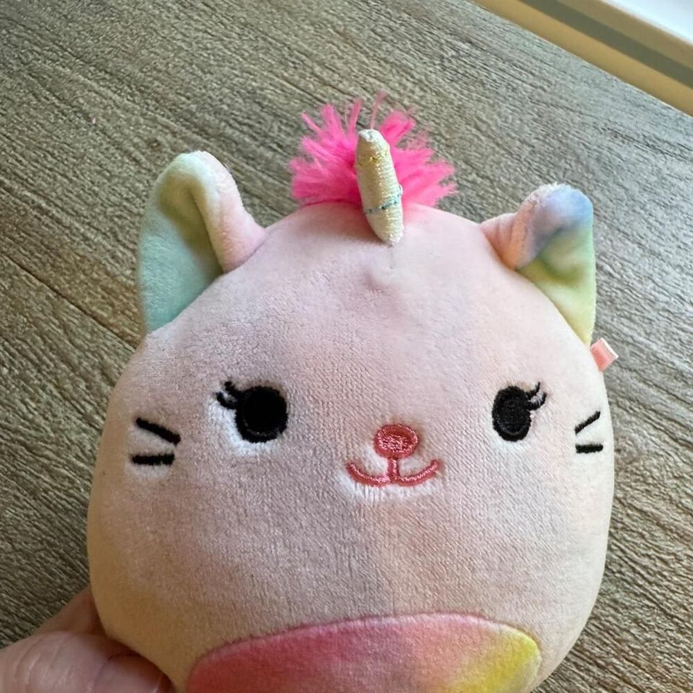 5 inch Squishmallows Sabrina the Pink Caticorn plush